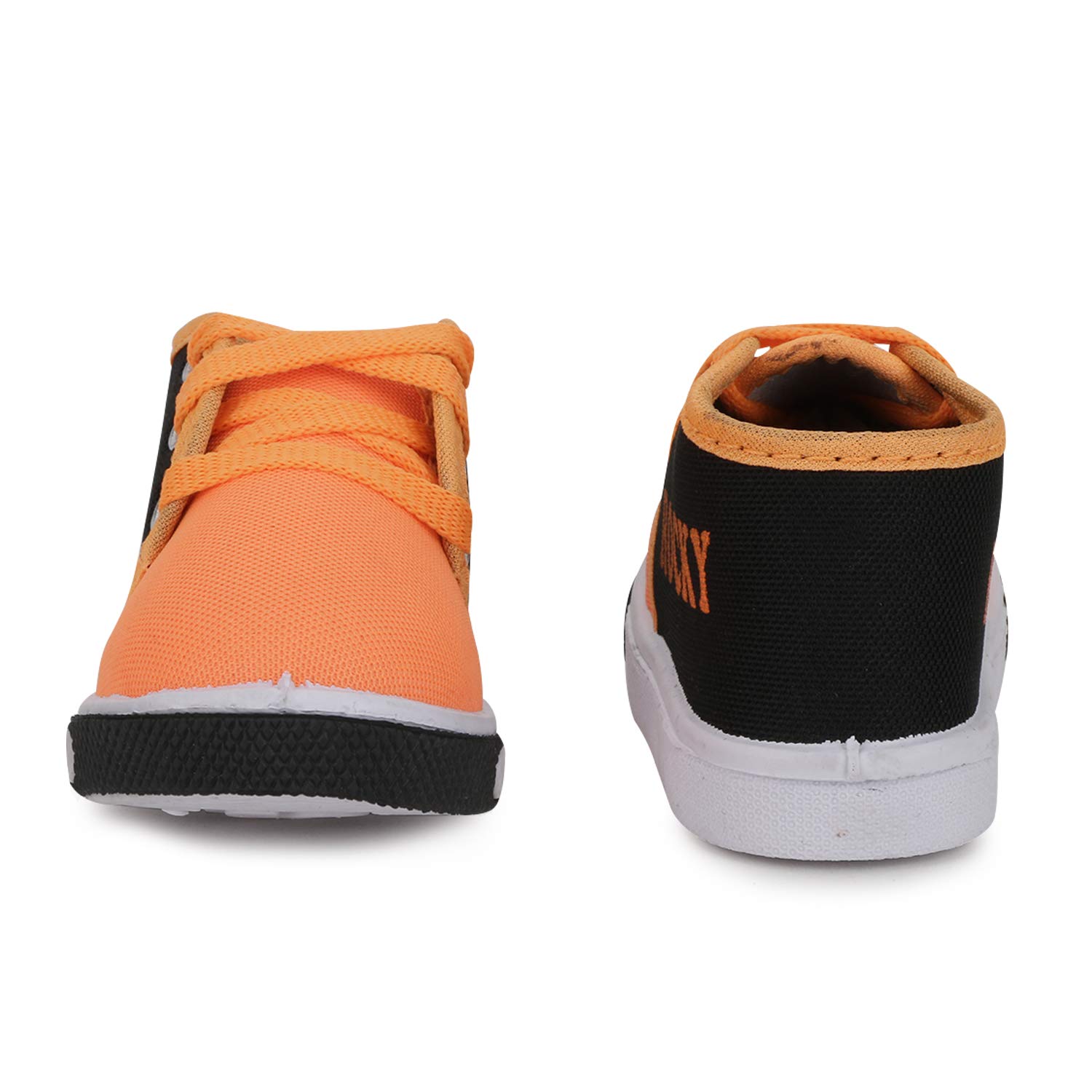 SMARTOTS Kids Casual Laces Shoes for Baby Boys Age 12 Months to 4 Years Rocky Orange 2