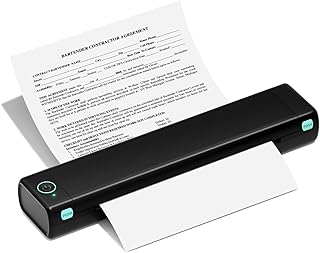 Phomemo Portable Printer Wireless for Travel, M08F Inkless Printer for Home Use Bluetooth Thermal Printer Support 8.5" X 11" US Letter, Compact Printer Compatible with Android iOS Phone & Laptop