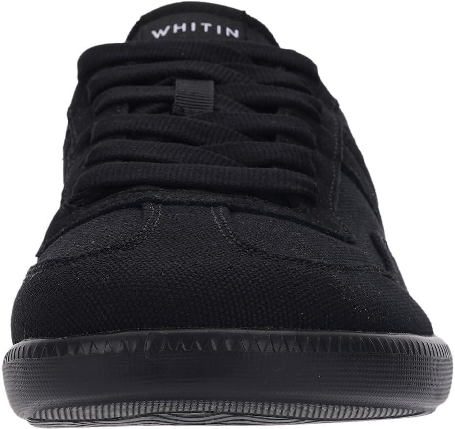 WHITIN Womens Wide Feather Sneakers | Canvas Casual Shoes | Zero Drop Sole3