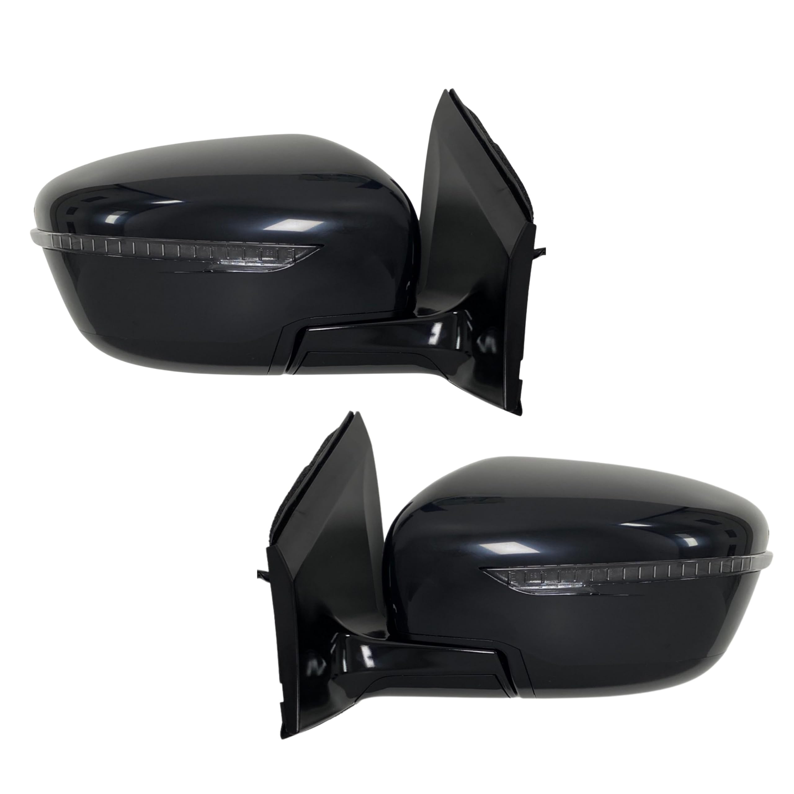 Driver Side Mirror Replacement For Nissan Murano 2015-2016 - Power Adjusted, Turn Signal, Black - View #9