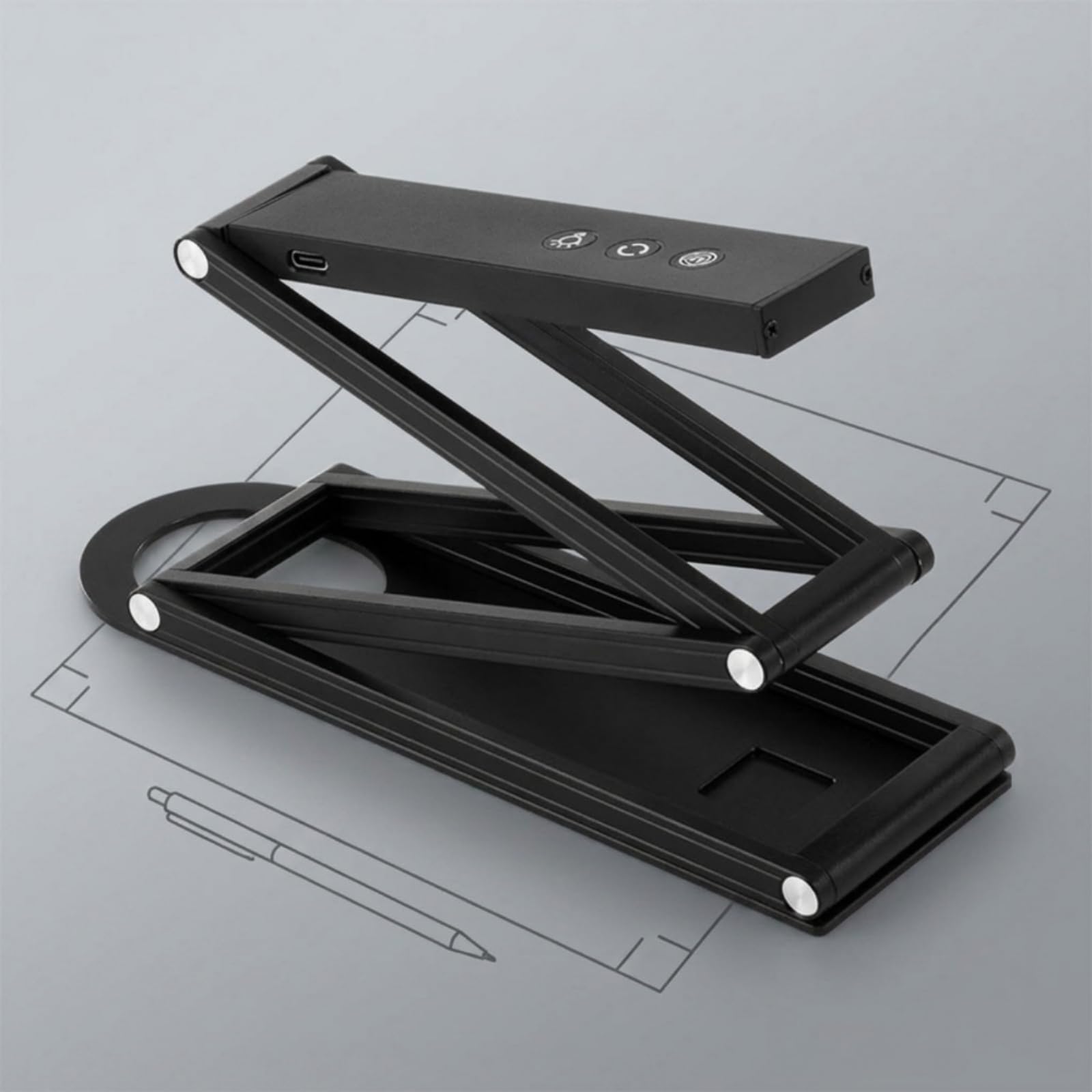 predolo Soporte con Brazo Extensión Plegable Articulado para Profesores, Estudiantes, Aula