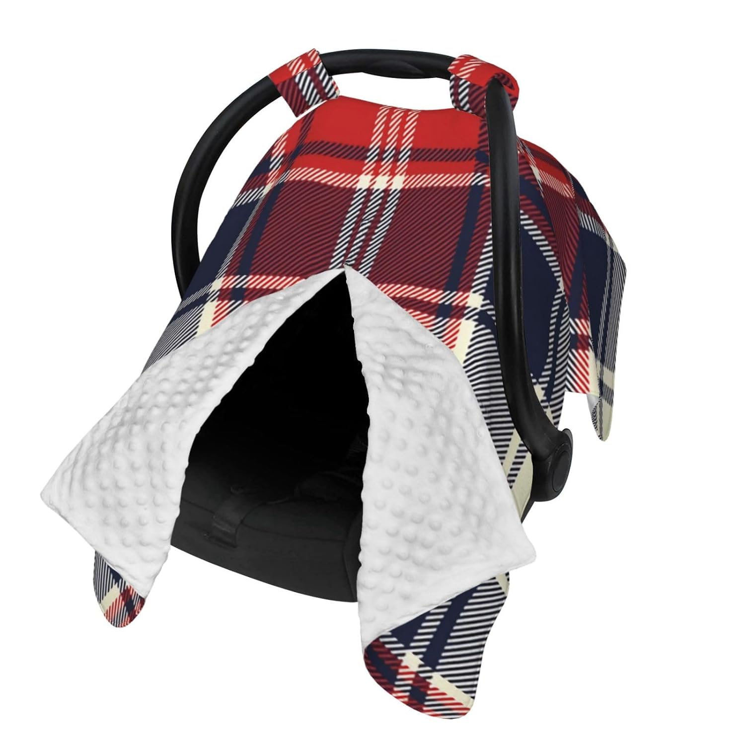 Lattice Baby Car Seat Cover & Breastfeeding Nursing Cover - Breathable Stretch Fabric Multi-Use Nursing Cover for Breastfeeding