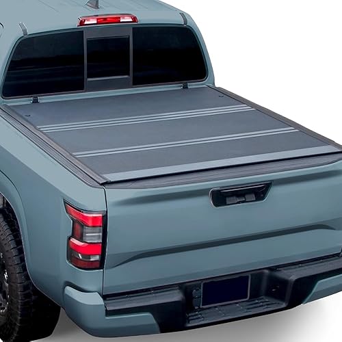 Cubierta Tonneau de aluminio rígido de perfil bajo para caja de camioneta compatible con Toyota Tacoma 95-04 / 89-94 Pickup 6 pies (72 pulgadas)