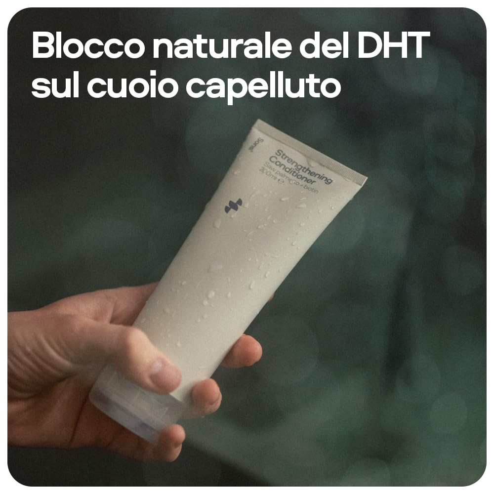 Sons Balsamo Rinforzante per Uomo, Formula Anti-DHT per una Ricrescita Forte e Folta, con Saw Palmetto, Olio di Argan e Biotina, Trattamento per Perdita e Diradamento dei Capelli, Fornitura 6 Mesi