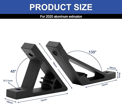 Miniatura 283 de 10 unids 2020 placa de extrusión de aluminio conector esquina L soporte 8020 V ranura hardware ranura T accesorios con tuercas en T y tornillos