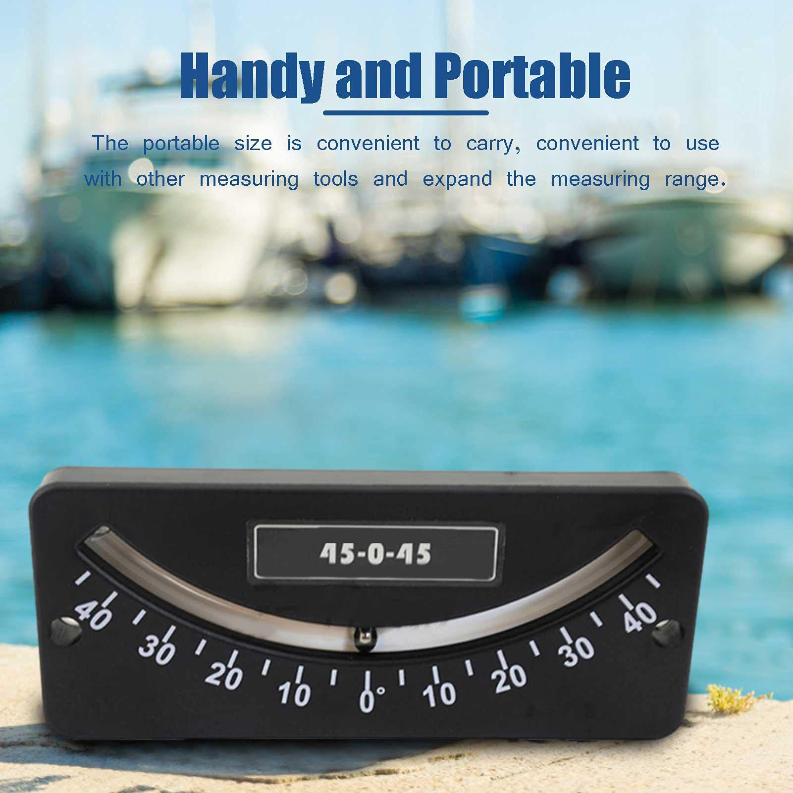 Ship Inclinometer - Minii Protractors Measuring Instruments, Long Lasting Shatter Proof Indicator | Wear Resistant Skiing and Snowboarding Meter, Durables Trail Inclinometer Wide Applicable for Ship