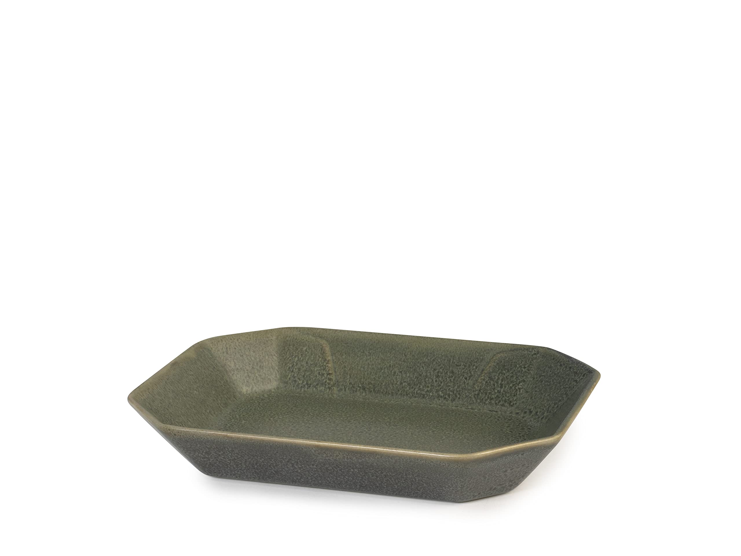 Bac en stoneware vert TP Streat 17x22 cm : lot de 2 plats polyvalents