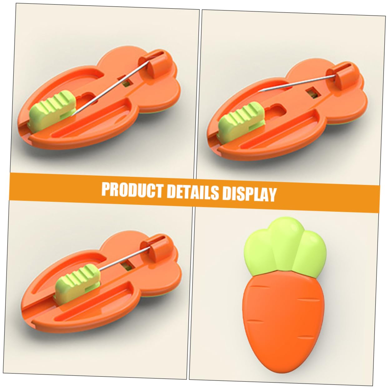 NUOBESTY 36pezzi Spille Di Sicurezza Per Spille Decorative Stile Carota Per Abbigliamento Multi-function e Resistenti Per Fissare Pannolini e Crafting