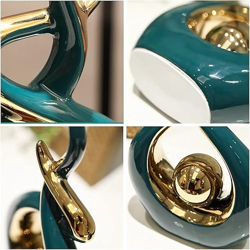 Vista 69 de Norrclp - Decoración para el hogar, arte abstracto moderno, estatua de cerámica, decoraciones de centro de mesa para el comedor, la sala de estar