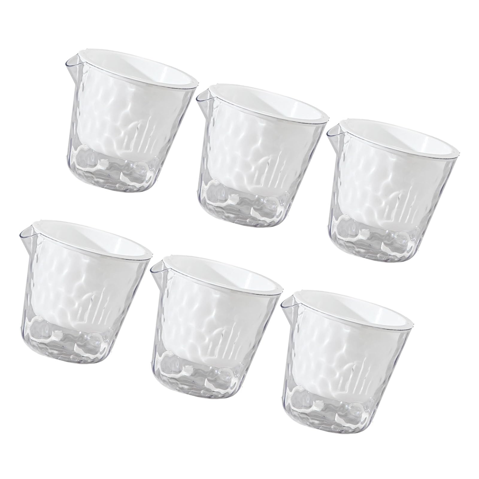 Kaeltsyn Of 6 Clear Flower Holders Featuring Automatic Watering for Indoor Outdoor Flowers and Foliage Hydroponic Gardening Pots