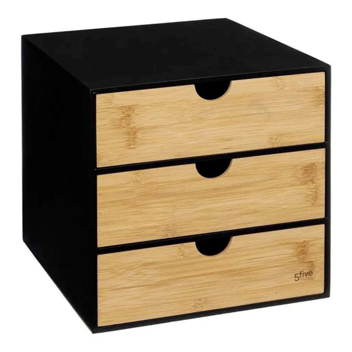 Tour de Rangement Bureau 31cm Noir à Tiroirs pour Organiser l'Espace