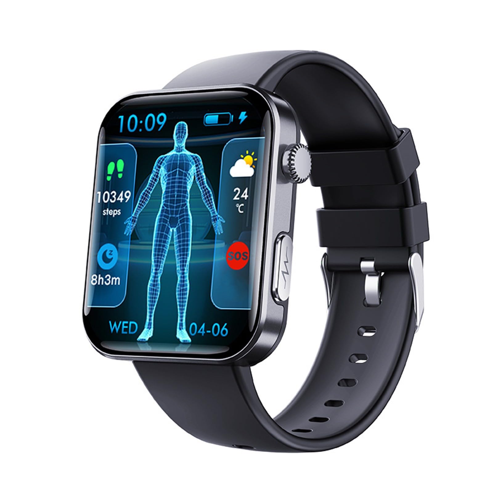 Reloj Inteligente Hombre Mujer Impermeable Reloj Deportivo con Llamadas, Smart Watch Monitor De Sueño/Spo2, Podómetro, 52+ Modos Deportivos, Impermeable Reloj Deportivo