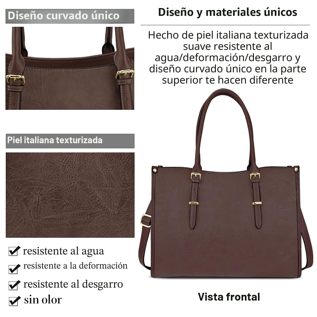 NUBILY Bolsos de Mujer Bolsos Universidad Bolso para Portatil 15.6 Pulgadas