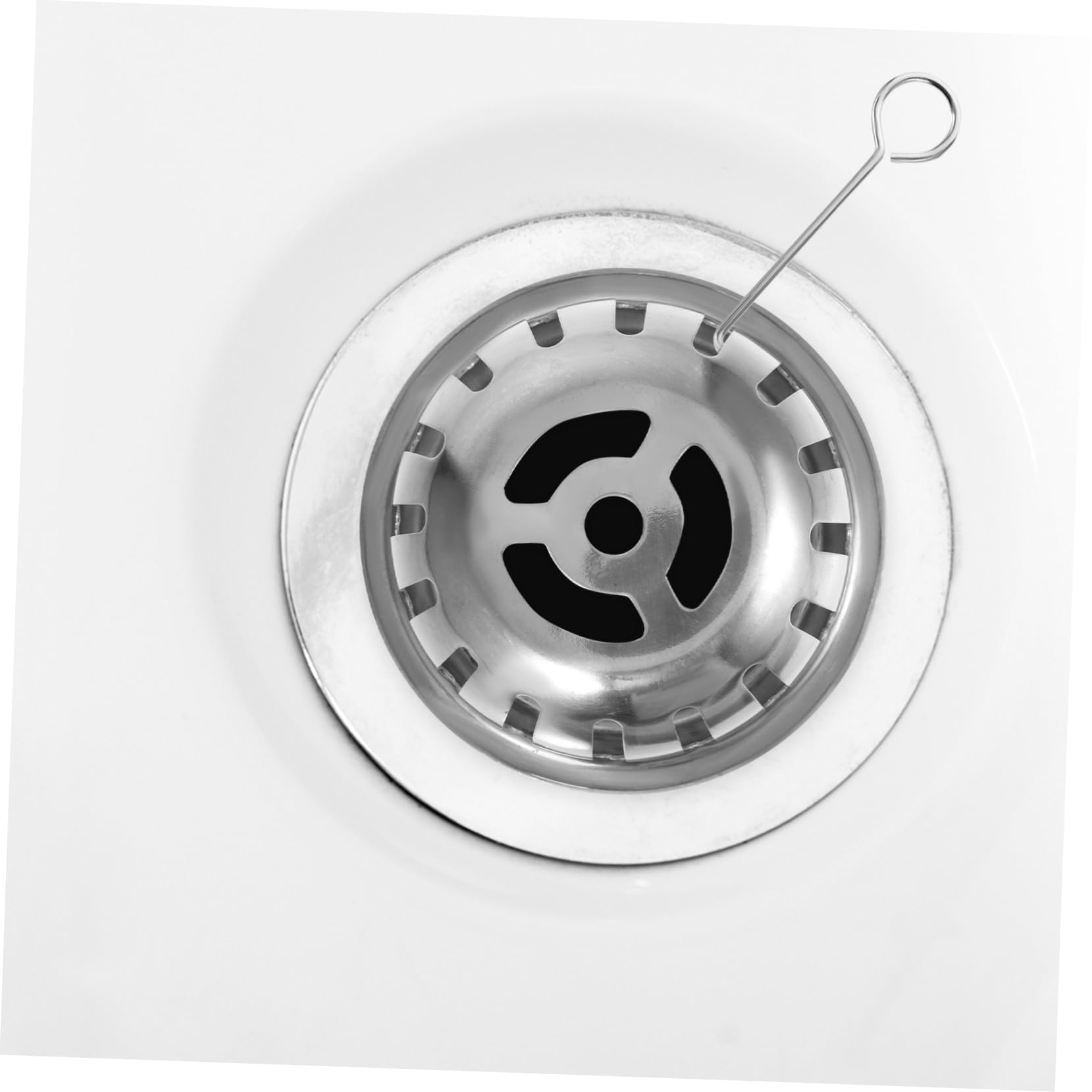 Unomor Multi-use Floor Drain Cover Lifter 50 Stainless Steel Hooks for Bathroom Drain Removal Cleaning