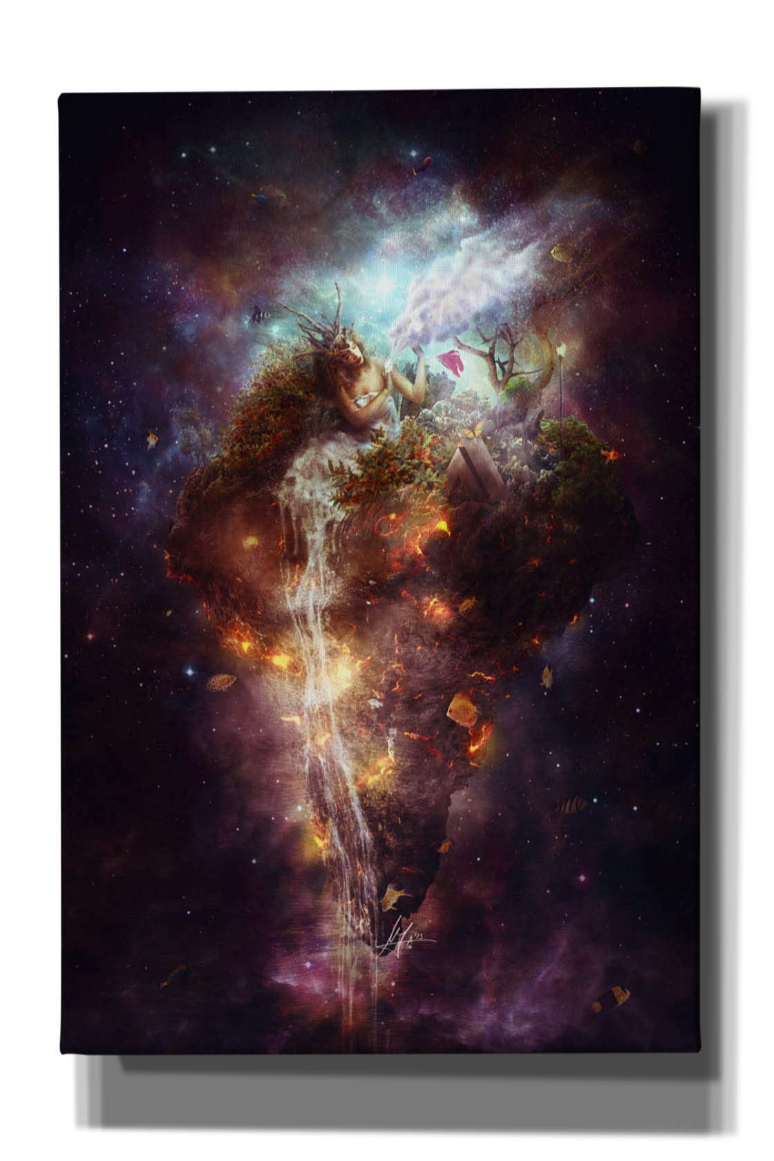 Cortesi Home 'Empathy' by Mario Sanchez Nevado Canvas Wall Art, 12" x 18", Black