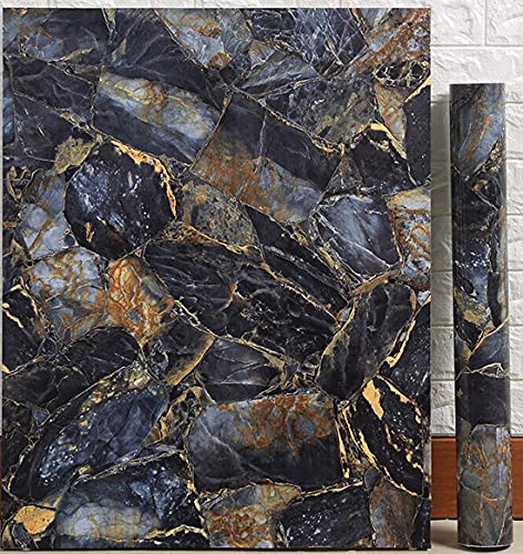 Papel de contacto de mármol 40 x 300 cm autoadhesivo de vinilo de granito adhesivo para encimera impermeable papel pintado de mármol para baño cocina pared Cover