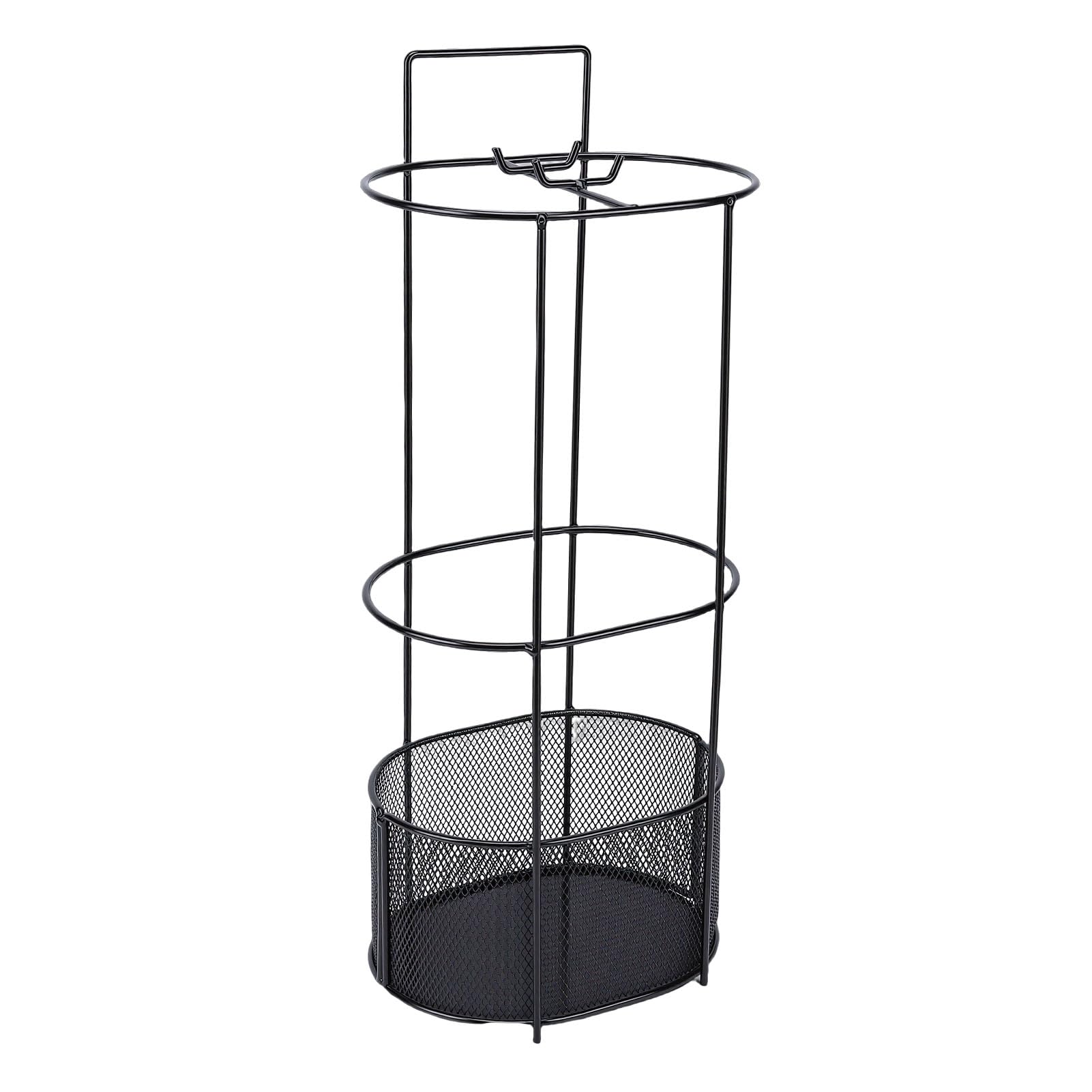 Porte-parapluie intérieur moderne Zerodis grand modèle rectangulaire en métal noir