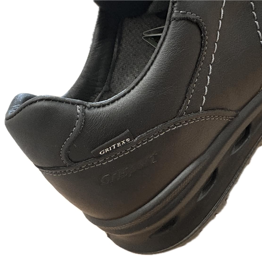 Grisport Mokassins aus Leder, wasserdichte Stiefel, herausnehmbare Einlegesohle und rutschfeste Gritex-Sohle, Schnürsenkel und Reißverschluss