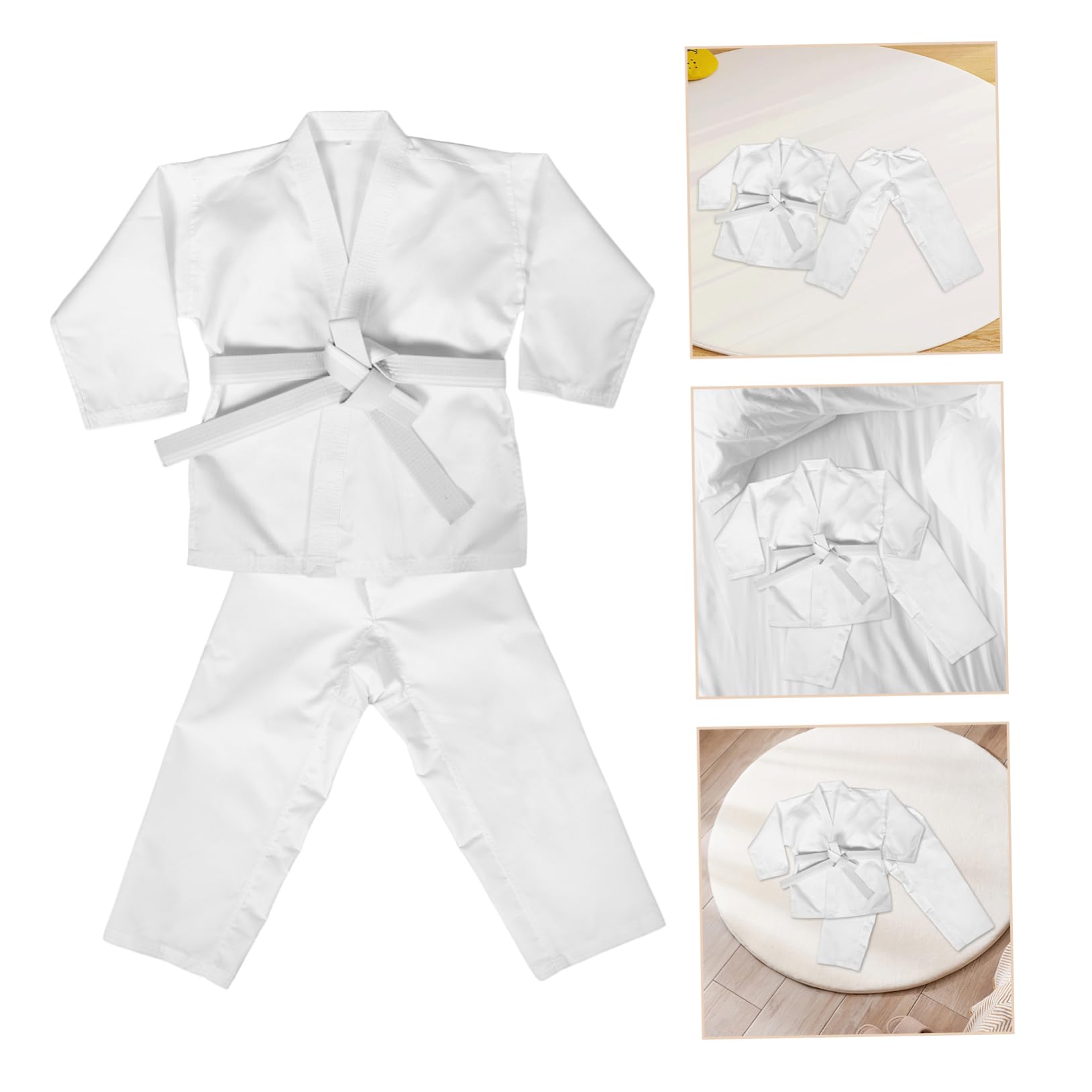 Homoyoyo Uniforme de kárate jeet Kune do Traje Karate Adulto Traje Karate Traje Karate Resistente Disfraz de Karate para Uniformes de Taekwondo poliéster