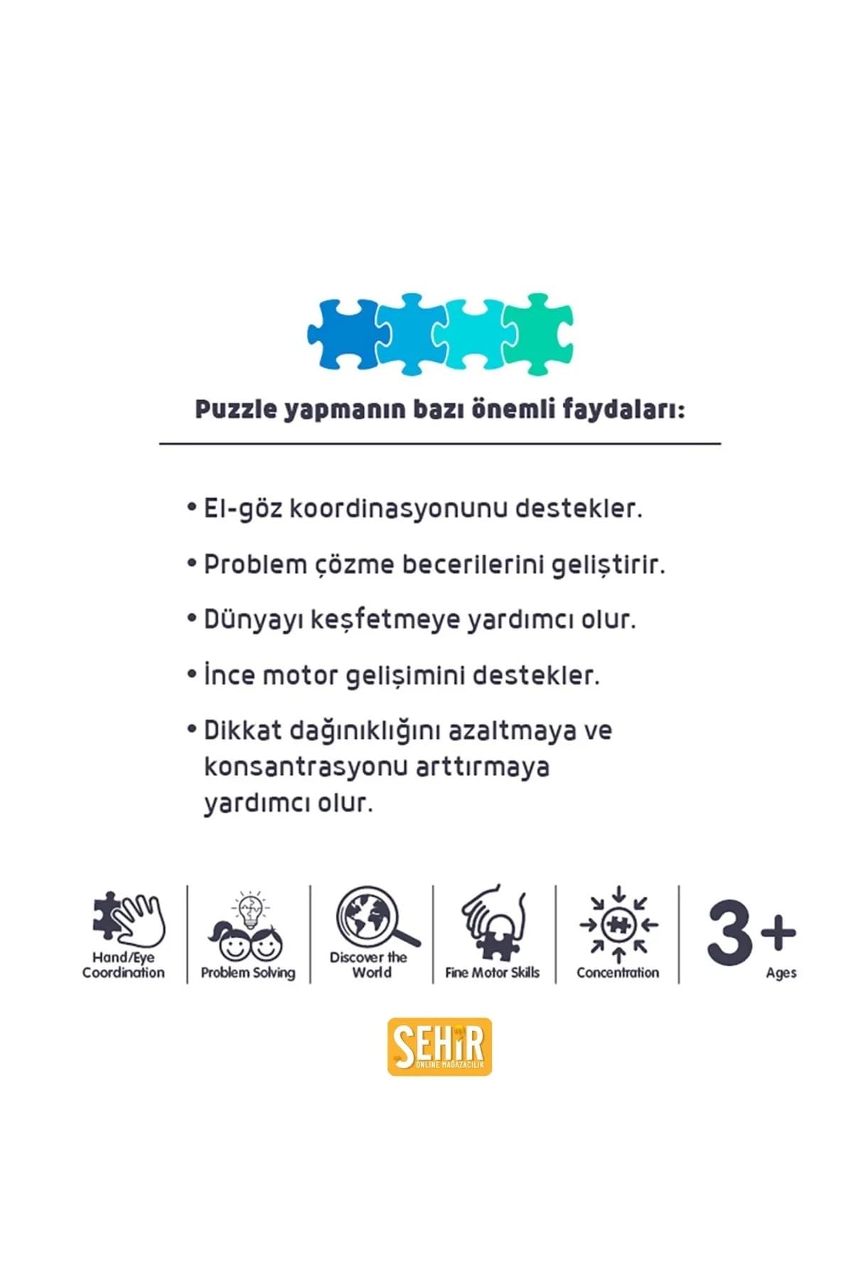 CA Games Kuzucuk Lisanslı 60 Parça 34x24cm Çocuk Puzzle Yapboz Serisi