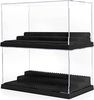 2 Pack Display Case for Minifigures Action Figures...