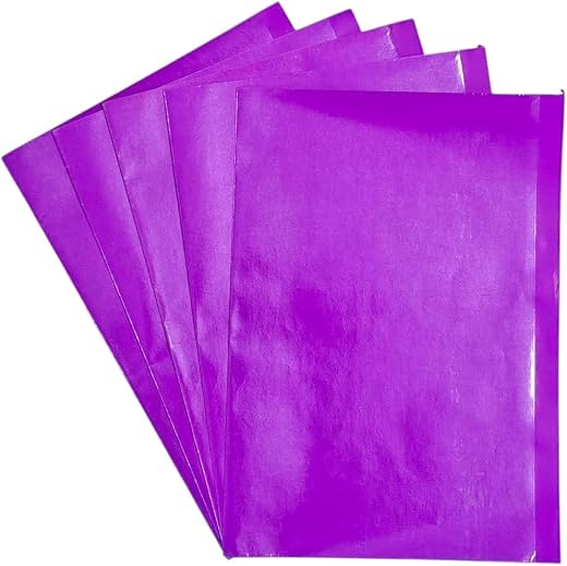 Laminated Purple Book Cover | School Book Cover – Waterproof & Durable Ready-to-Use Notebook Covers (20 Pcs, 35x48 cm)