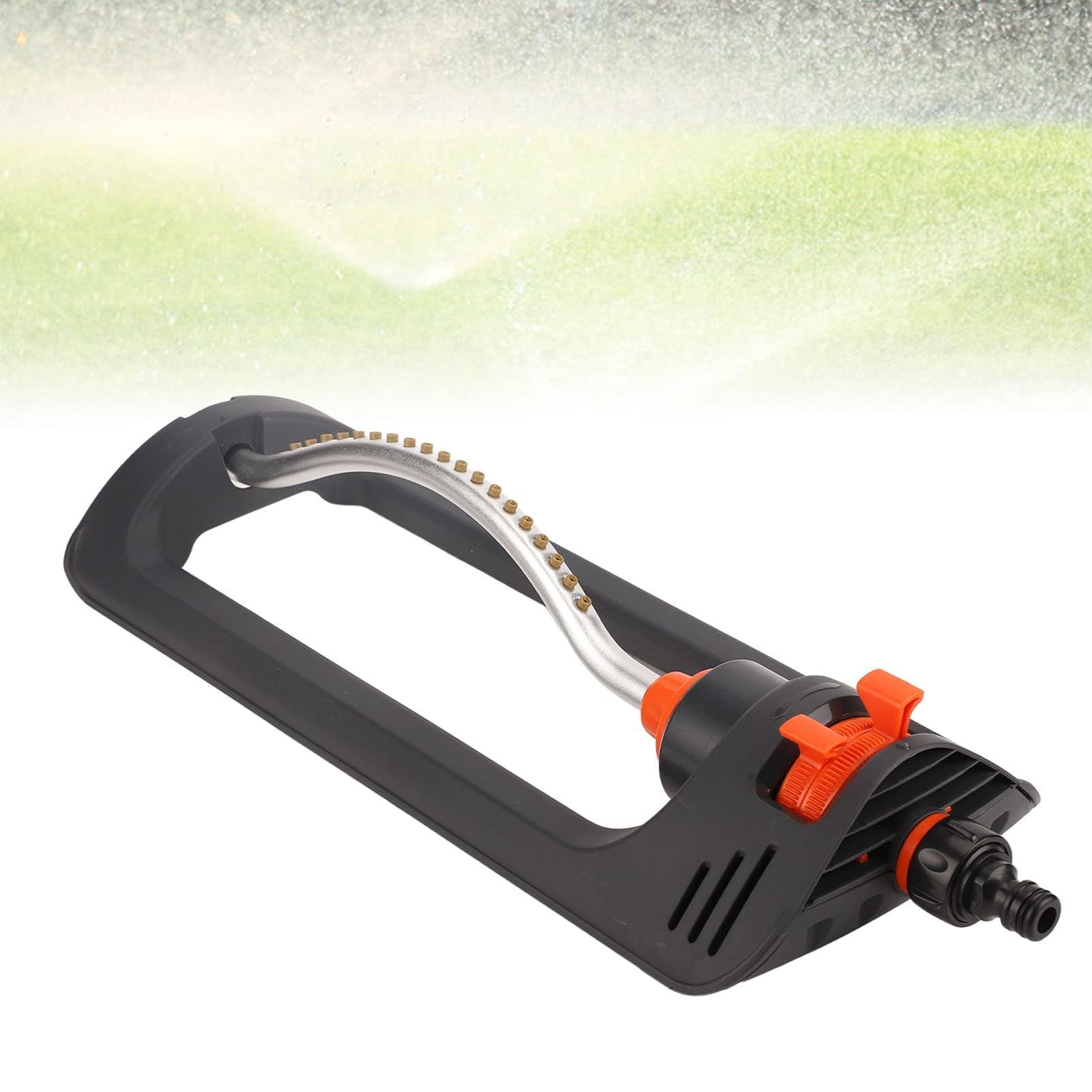Irrigatore Oscillante Automatico per Prato, 19 Fori 4 Modalità, Irrigazione Giardino Domestico Agricola