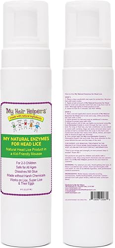 Miniatura 9 de Mousse de espuma para eliminar piojos naturales para niños funciona en 1-2 niños 4 onzas líquidas