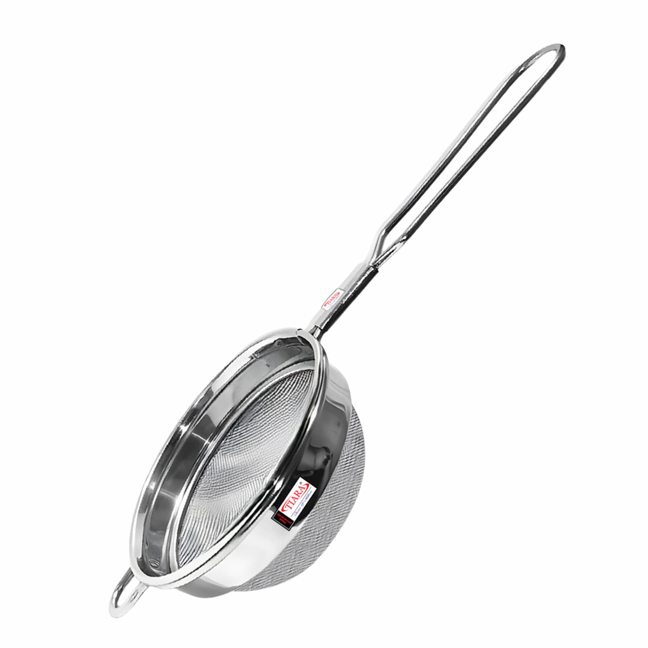 TIARA No.1 MAX Round 1pc Stainless Steel Tea Coffee Strainer Sieve Chai chalni Juice Oil Filter Single Mesh Stainless Steel (No.1)