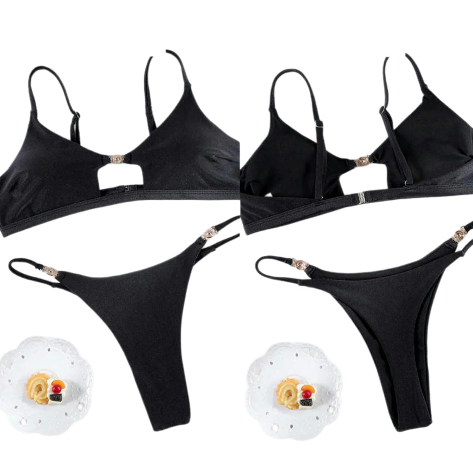 Bikini poliéster Elastano