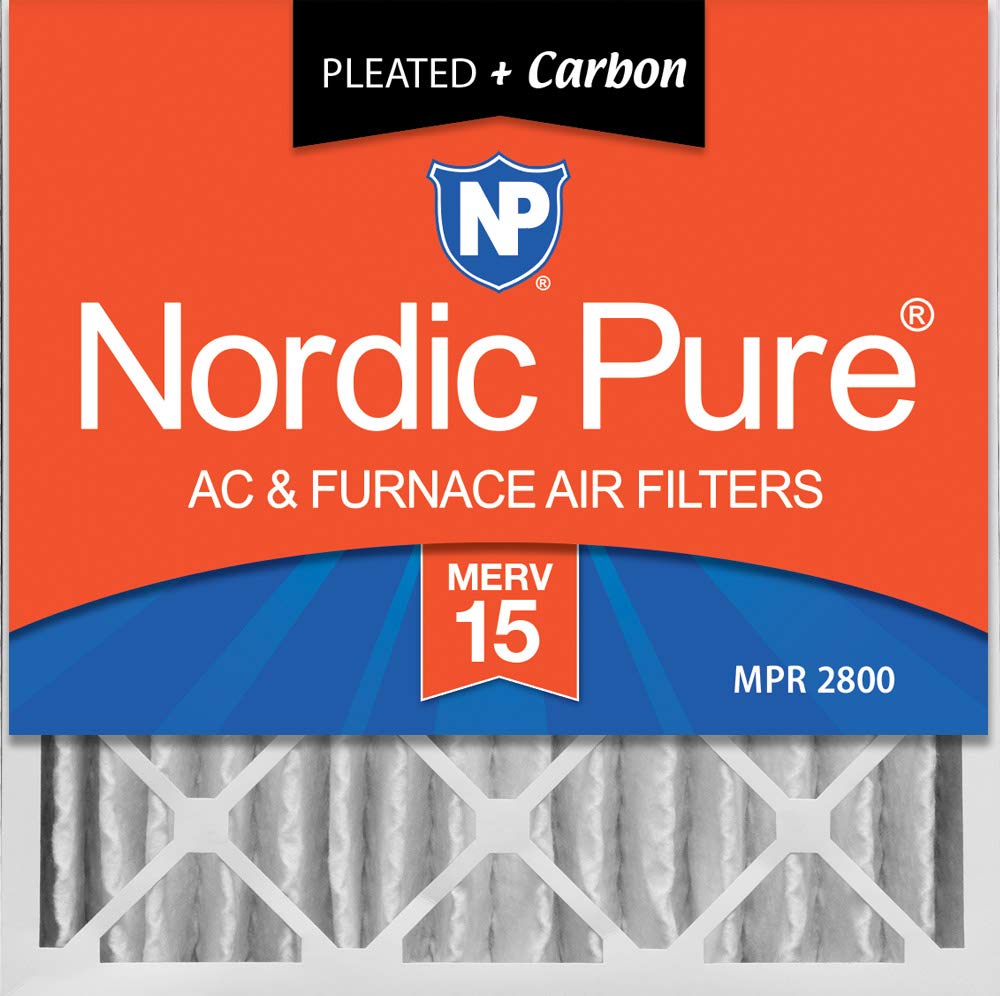 Nordic Pure 20x20x4 MERV 15 Pleated Plus Carbon AC Furnace Air Filters | amzdealz