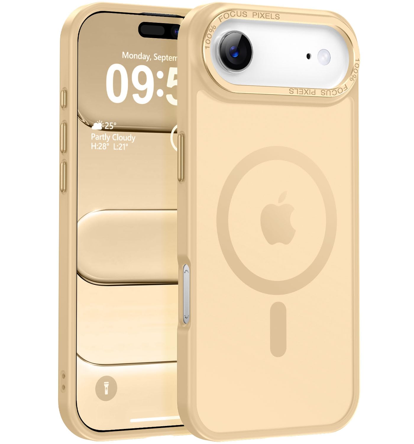 Newfuture Strong Magnetic Compatible with iPhone 17 Pro Case [13 FT Military Drop Protection] [Compatible with Magsafe] Slim Translucent Matte Shockproof with Anti-Fingerprint Phone Case, Tender Pink — view 30