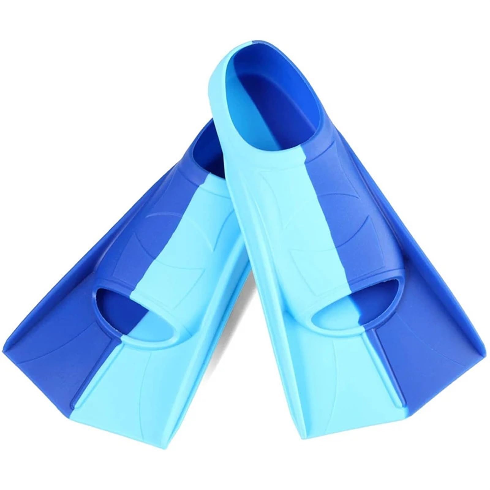 Taucherflossen Schwimmflossen Herren und Damen aus Silikon, Kurze Flossen for Erwachsene Kinder, leichte Tauchtrainingsflossen