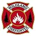 Wildland Firefighter Maltese Cross Very Small Reflective Decal Sticker