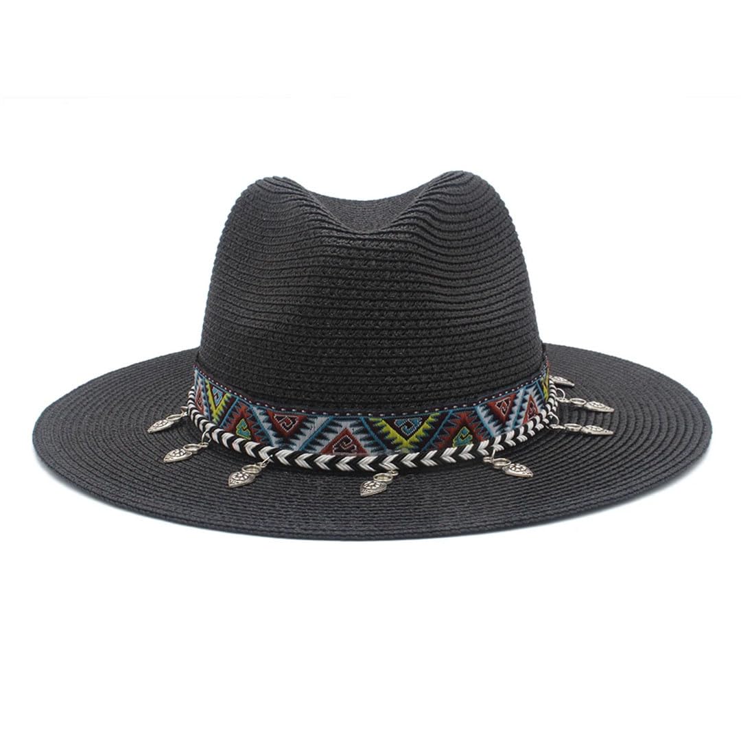 Cappelli da sole unisex in paglia morbida a tesa larga cappelli da spiaggia Fedora da viaggio Panama