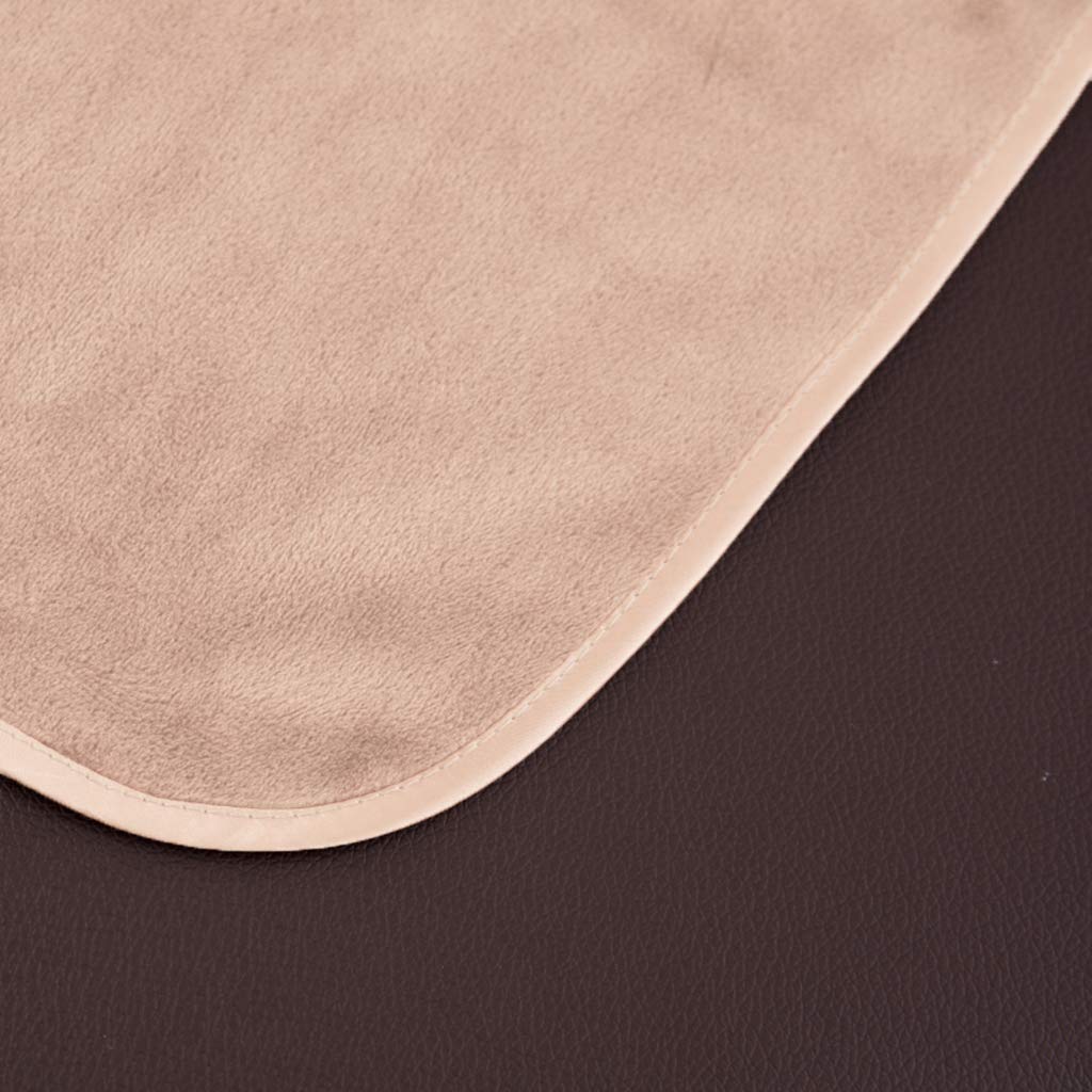 Perfk 2PCS Salon De Beauté Drap De Lit Nappe De Lit De Massage Doux Respirant Couverture De Lit pour Salons De Beauté, Massages Spa, Hôpitaux, Camel + Rose
