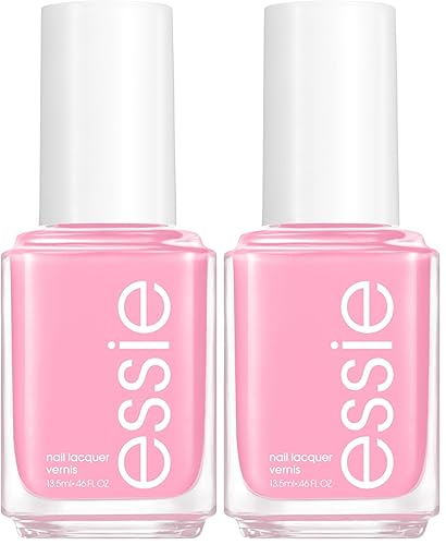 Essie Esmalte de uñas, calidad de salón, vegano sin 8, rosa, Muchi Muchi, 0.46 onzas (paquete de 2)