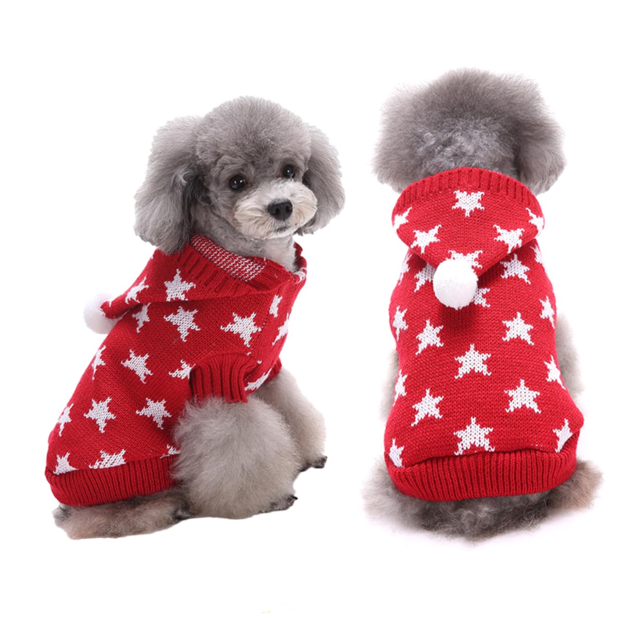 SUPVOX 3 Pezzi di Abbigliamento per Animali Domestici Cappotto Invernale per Cani Forniture per Animali Domestici Maglione per Cani Caldo Costume per Cani Vestiti Natalizi per Animali