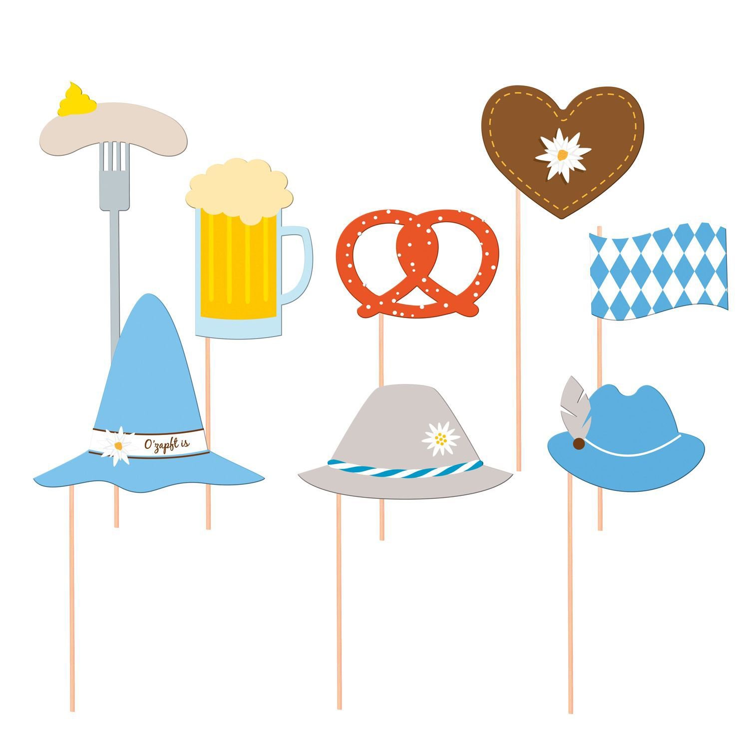 amscan Oktoberfest Photo Booth Props