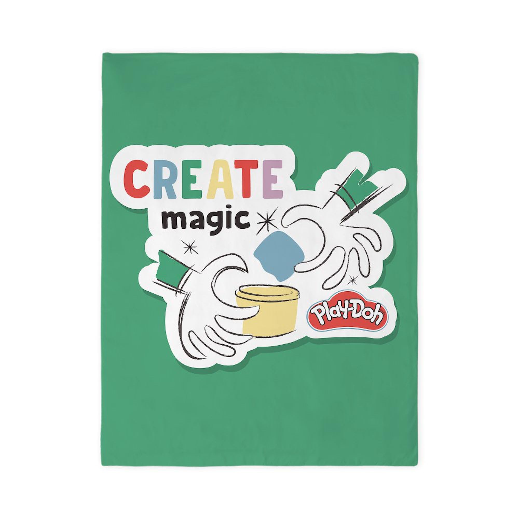 CafePress Play Doh: Create Magic Twin Duvet Cover, Printed Comforter Cover, Unique Bedding,