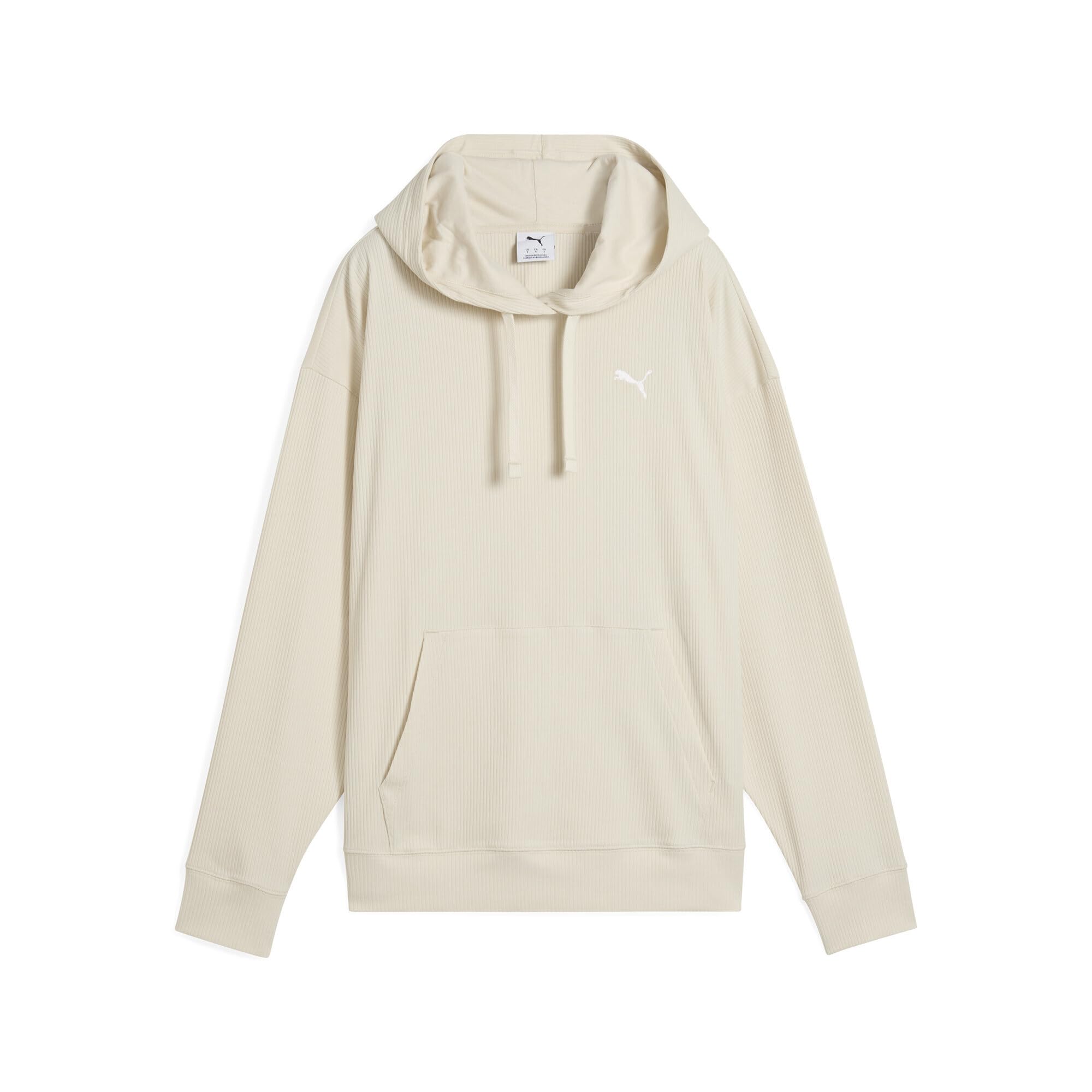 Puma Women's Blanc Hooded Sweatshirt Ess Elevated Comfort