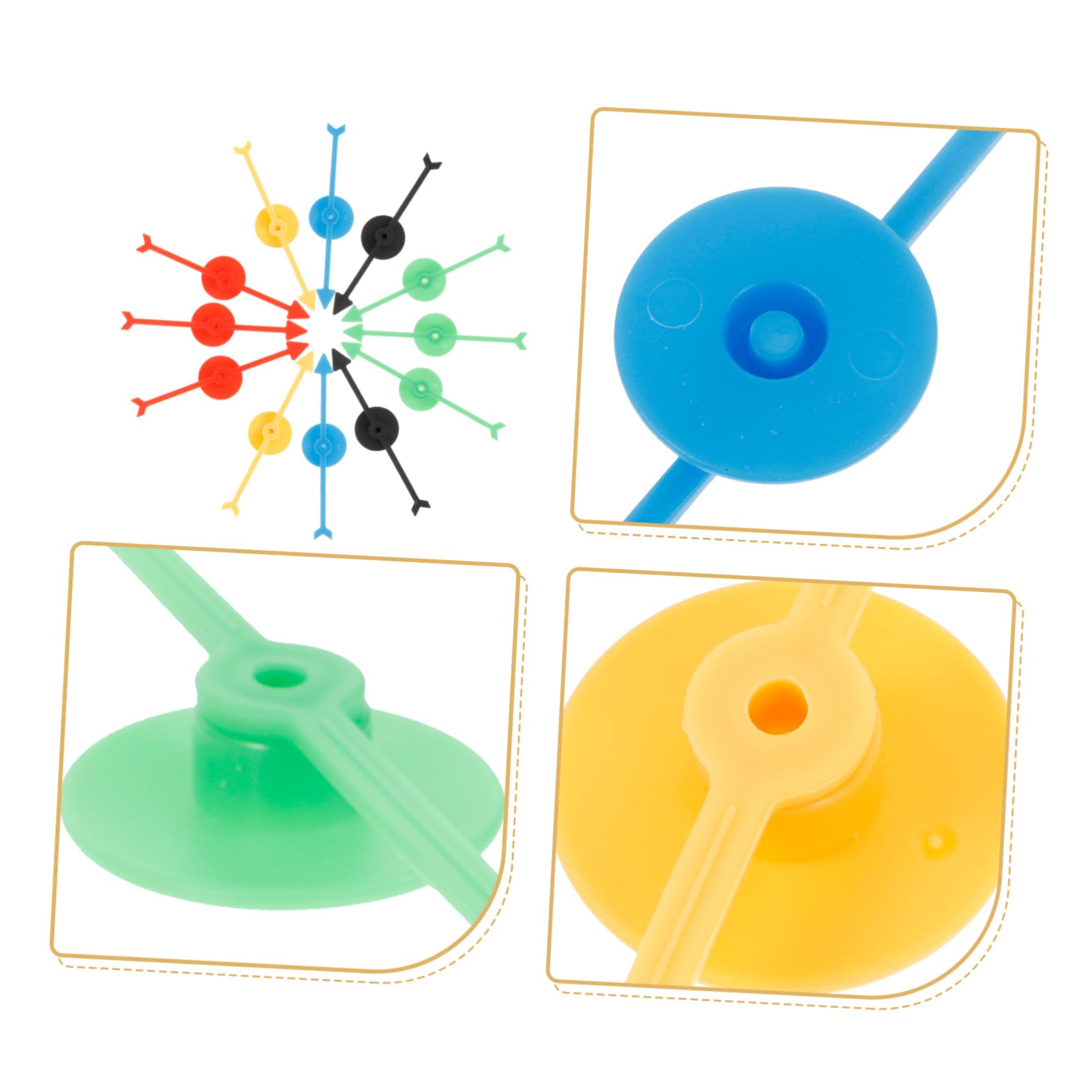 Lot De 48 Flèches Rotatives En Plastique – 10 Cm, 6 Couleurs, Pour Jeux Créatifs Et Projets DIY - 10