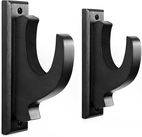 DGWJSU Soporte de pared para armas, soportes de madera maciza para sostener y exhibir escopeta, rifle de espada, arco, arma de fuego, ganchos de