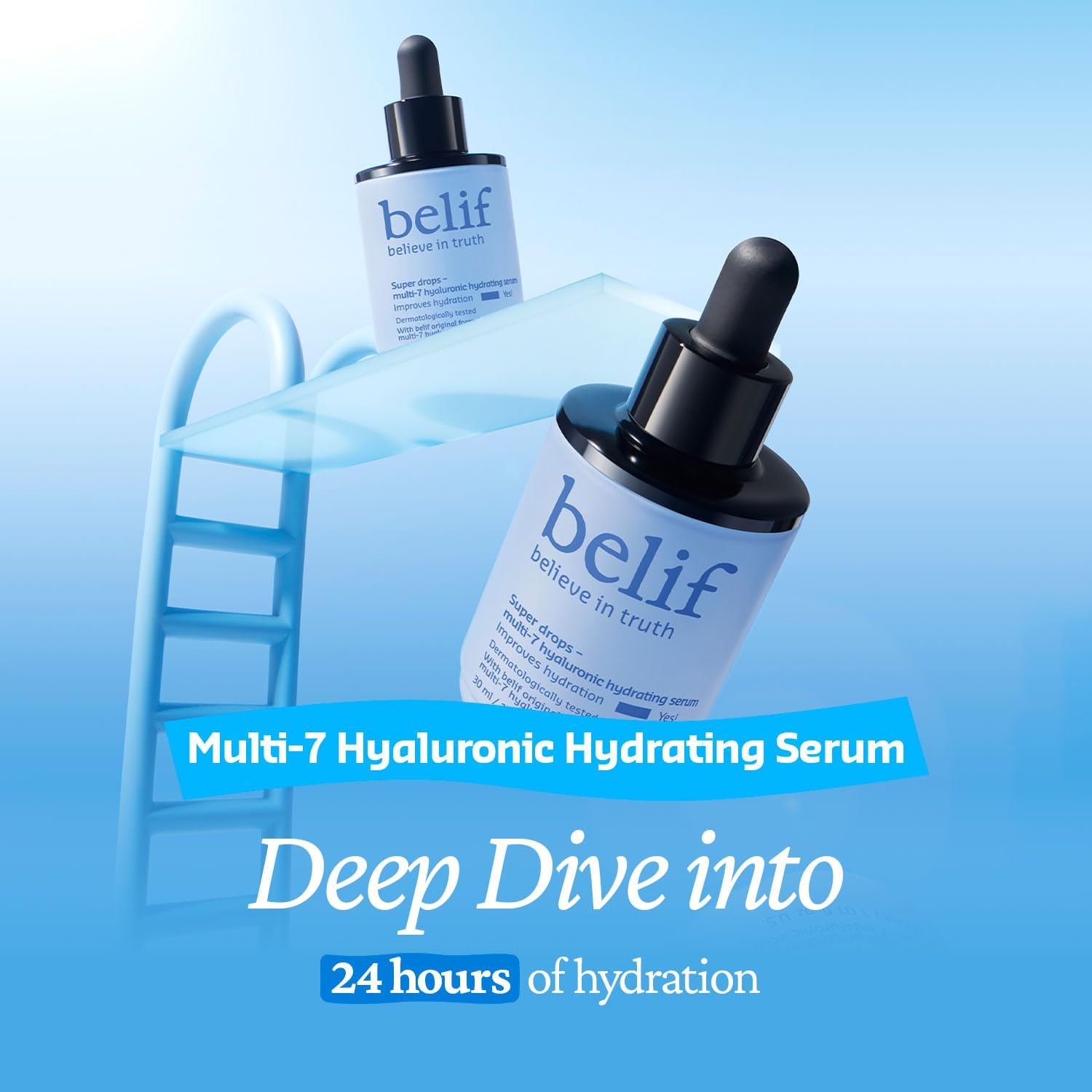 belif Super Drops - Multi-7 Hyaluronic Serum, Blue, 30 ml (Pack of 1) - Image 3