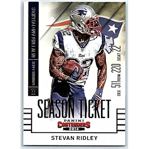 Football NFL 2014 Playoff Contenders Season Ticket #69 Stevan Ridley NM Near Mint Patriots
