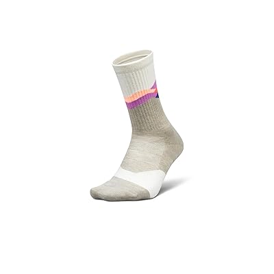 Feetures Trail Max Cushion Mini Crew Crew Cut Socks Shoes Mountain High Cream