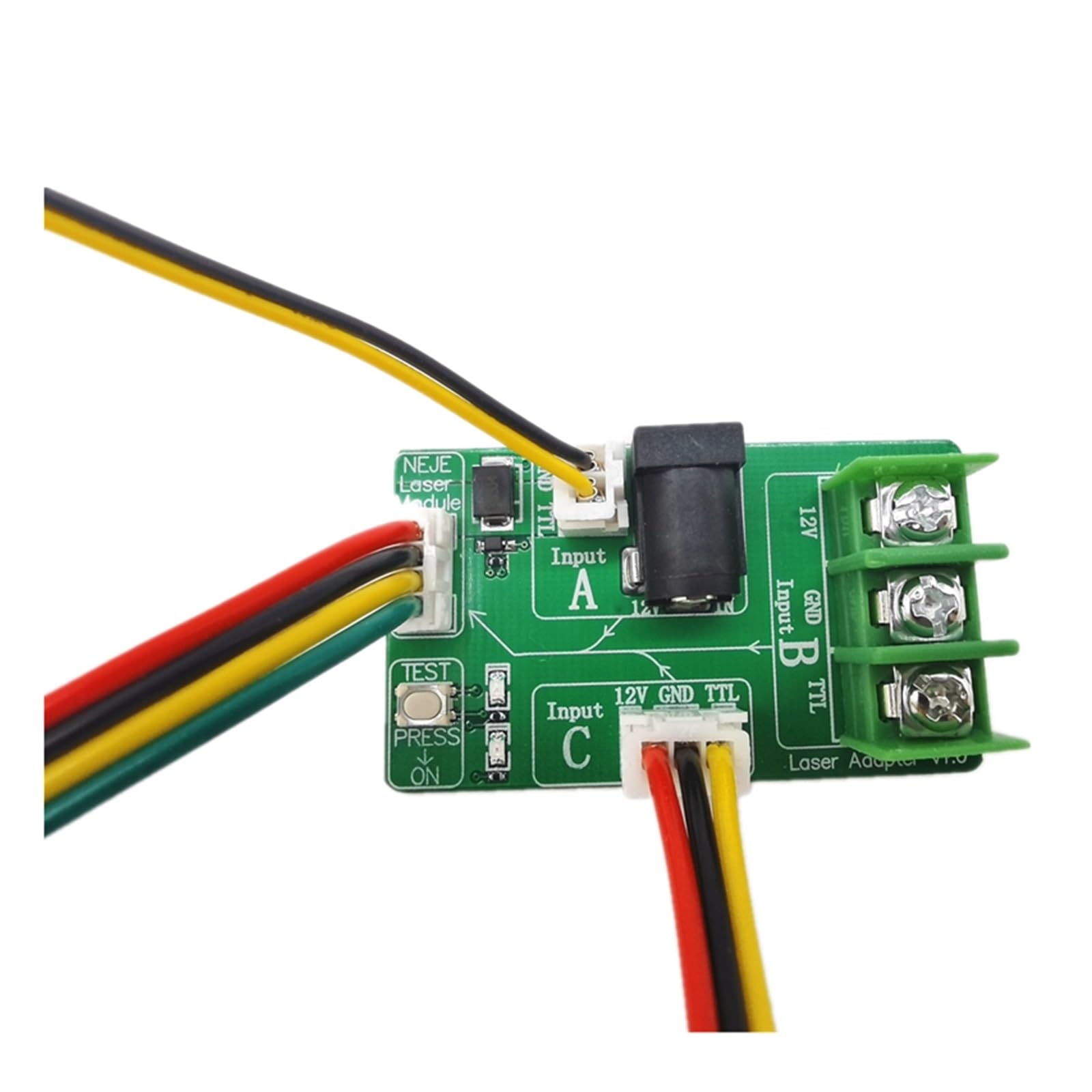 NEJE Module Interface Adapter Board Connector for Cutting Engraving Machine 4Pin/3Pin/2Pin Tool Accessories