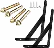 棚受けブラケット 250-100-D 黒 棚受けブラケット 250-100-D 黒 Amazon.co.jp: アイアン 棚受け