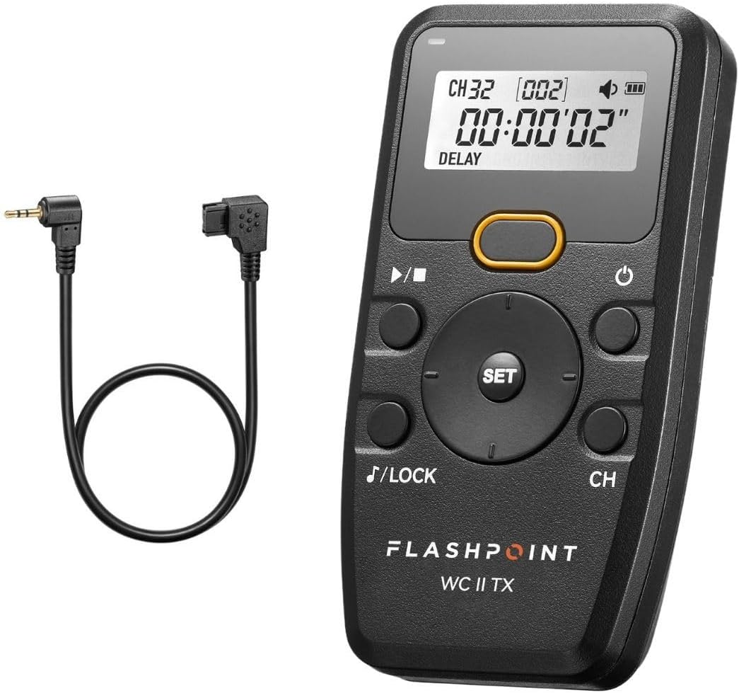 Flashpoint Wave Commander II Remote Shutter Release Transmitter with Cable for Sony Cameras Accessory Port, Godox TR-S1