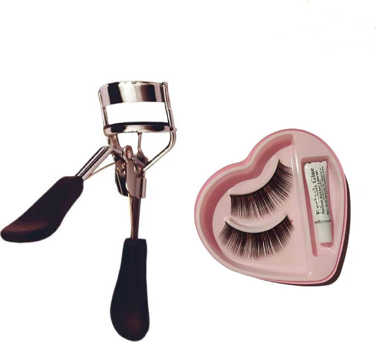 Glamezone False Eyelashes with Eyelash Curler